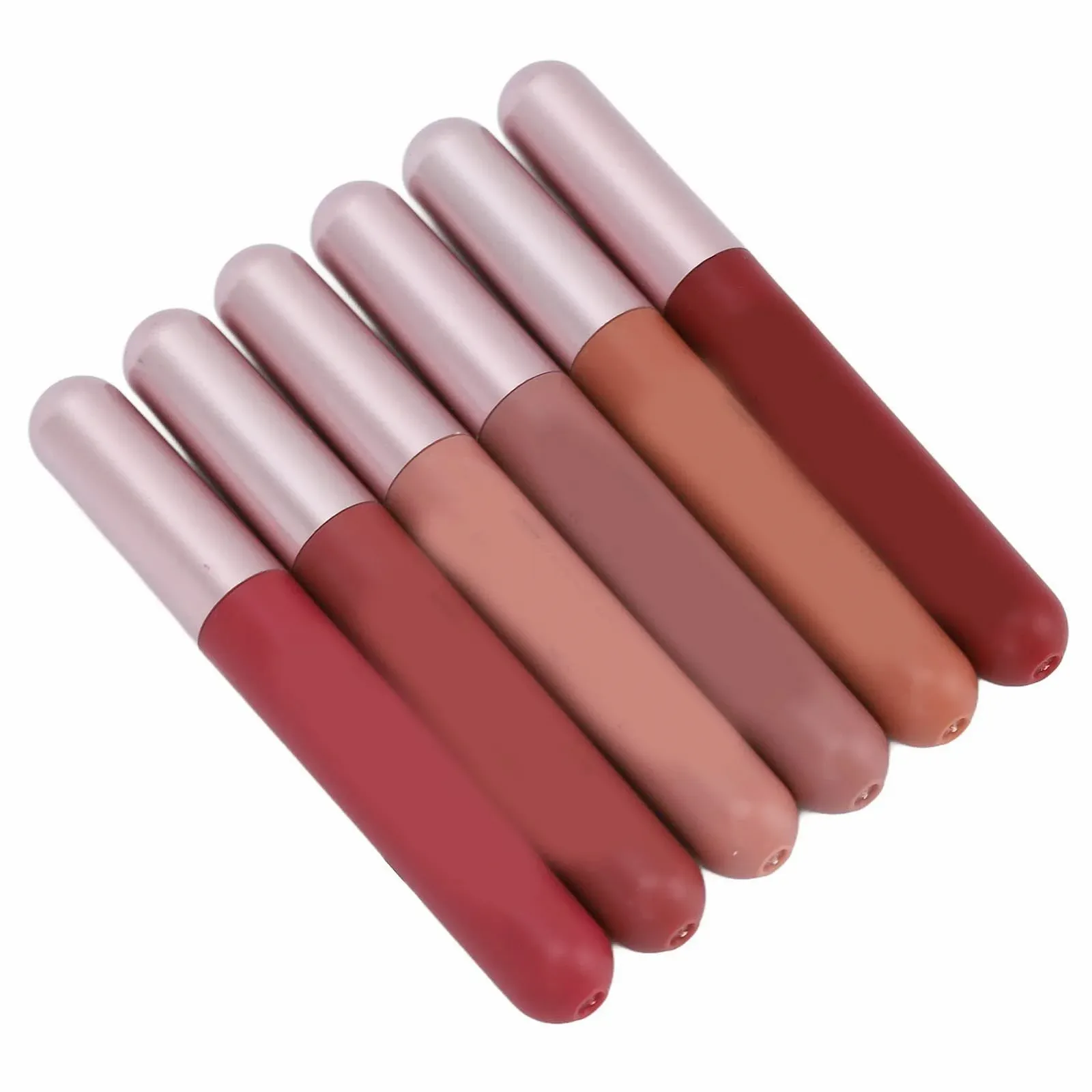 Матовий блиск для губ Набір 6 кольорів, фото №8