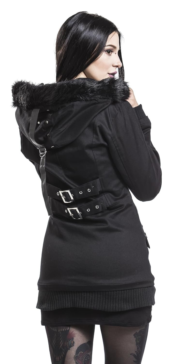 Переходная куртка Heartless Sara Женская Черный Готик Индастриал Рок, фото №8 Переходная куртка Heartless Sara Женская Черный Готик Индастриал Рок, фото №8
