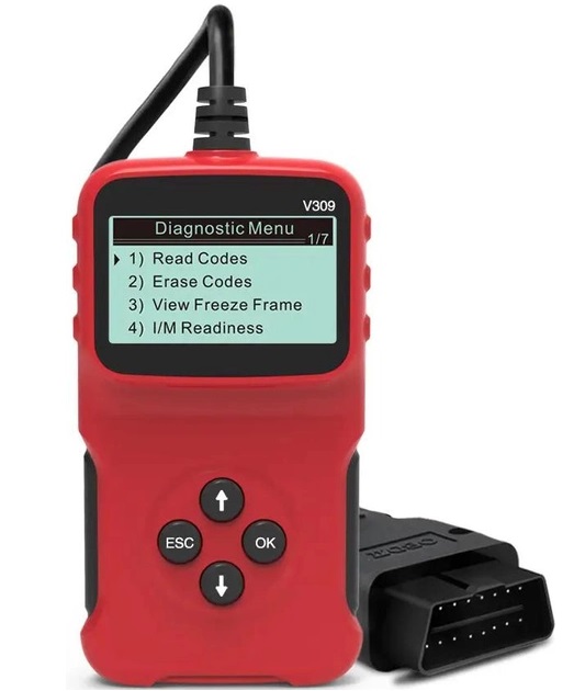 Автосканер Xiamen V309 Диагностический OBD-2 Детектор неисправностей автомобиля Tr050707, фото №3