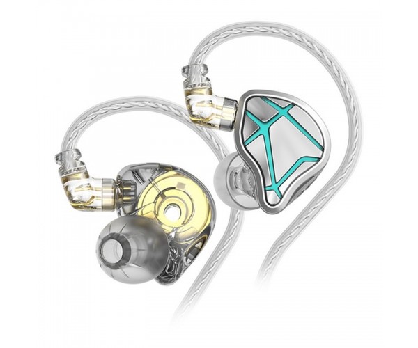 Динамічні навушники KZ ESX 10th Anniversary Special Edition з мікрофоном Сірий, фото №1