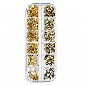 Наклейки для дизайна ногтей для женской вечеринки, 12 отделений/коробка, стразы для ногтей с плоской задней частью, легкие, смешанные красочные блестки для маникюра 11 synthetic.ua - Фото 1