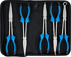 Длинногубцы BGS Набор 414 290 мм, набор из 5 штук - Фото 1