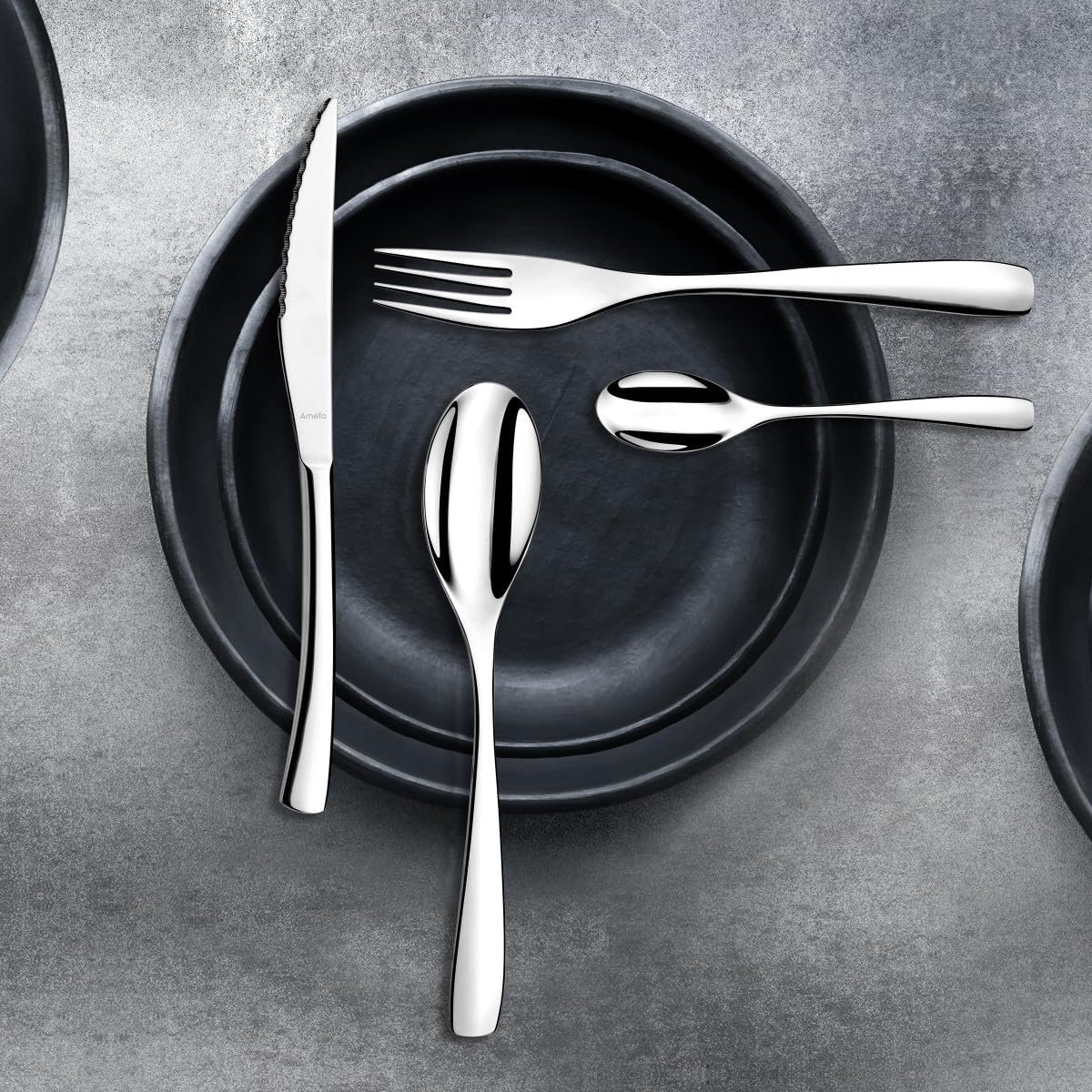 Набор столовых приборов Amefa Tempo 6524X0AFT2B60, 16 предметов, серебристый, фото №4 Набор столовых приборов Amefa Tempo 6524X0AFT2B60, 16 предметов, серебристый, фото №4