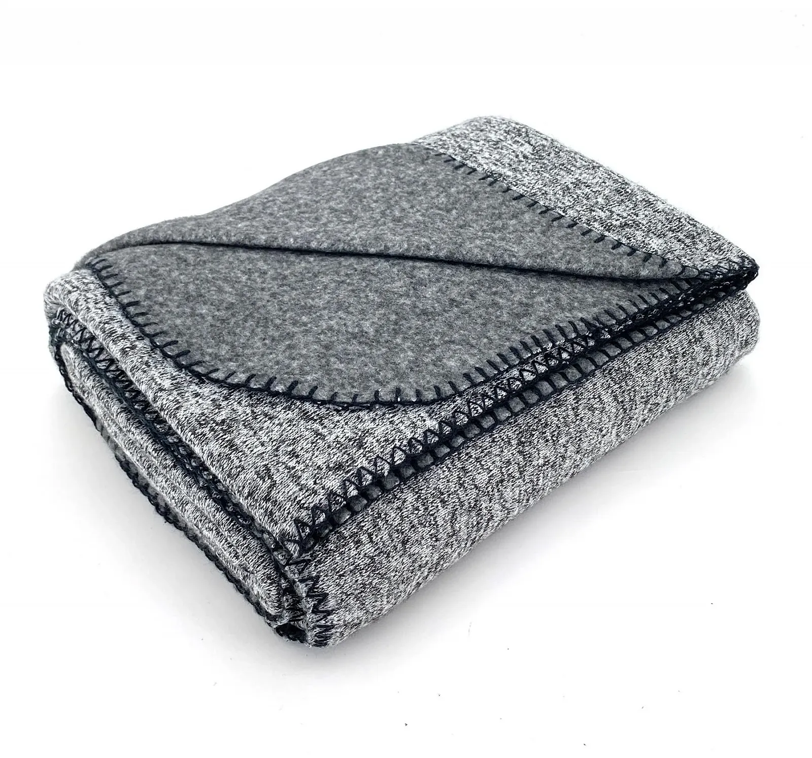 Вязаное одеяло heimtexland Тип 854 Cерый меланж, 150 x 200 см, фото №2