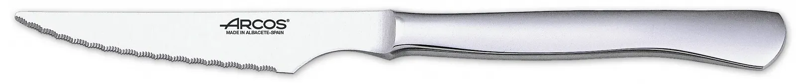 Нож для стейка Arcos Набор 12 шт (6 ножей + 6 вилок) Monoblock из цельного куска нержавеющей стали Серебряный, фото №2 Нож для стейка Arcos Набор 12 шт (6 ножей + 6 вилок) Monoblock из цельного куска нержавеющей стали Серебряный, фото №2