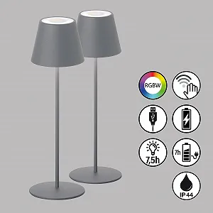 Настільна лампа Cosenza Бездротова Акумуляторна IP44 Набір із 2 шт. synthetic.ua - Фото 1