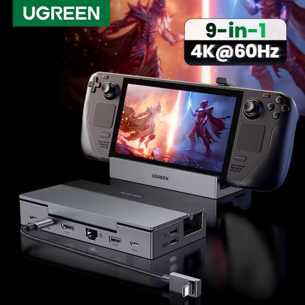 Док-станція Ugreen 9в1 CM800 HDMI 100W Steam Deck, ROG Ally, Nintendo, X Legion, фото №1 Док-станція Ugreen 9в1 CM800 HDMI 100W Steam Deck, ROG Ally, Nintendo, X Legion, фото №1