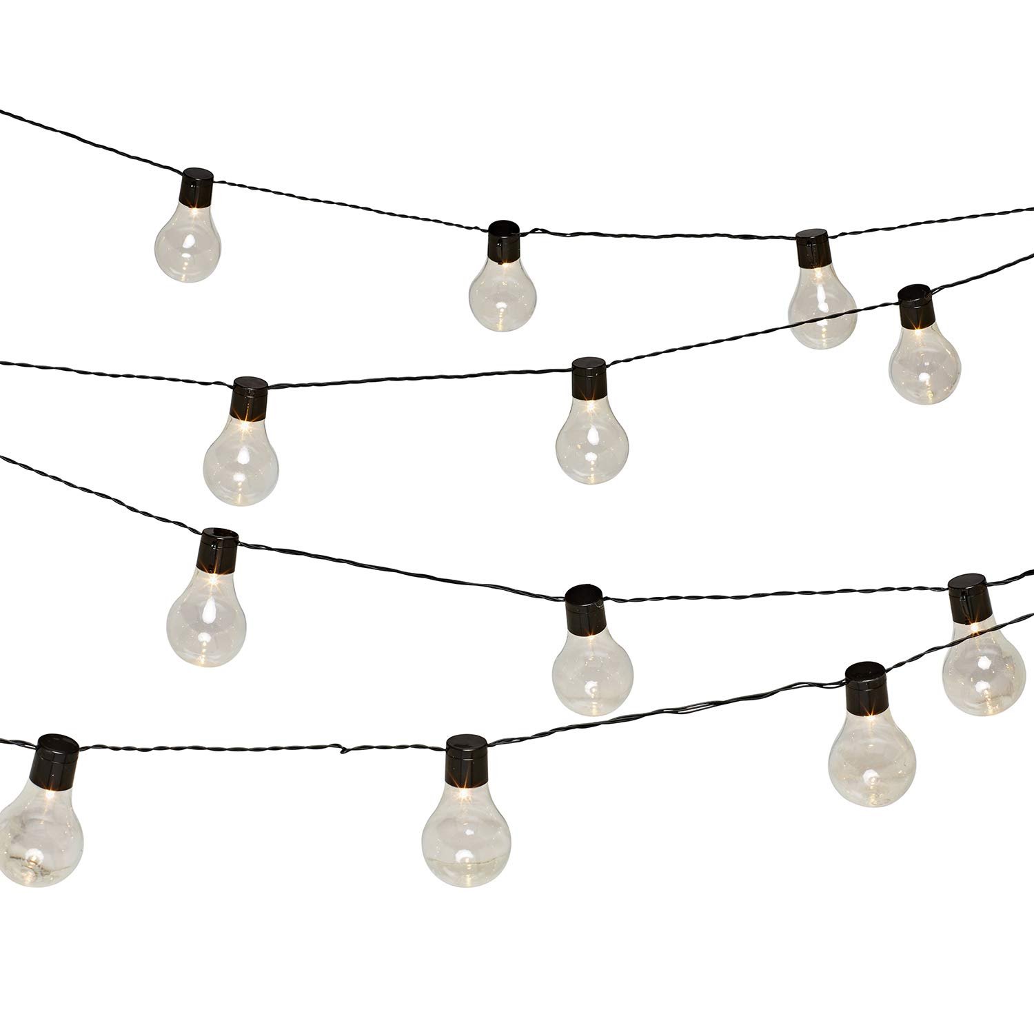 Гірлянда Lights4fun, 20 LED куль, плексиглас, живлення від батарейок, фото №6