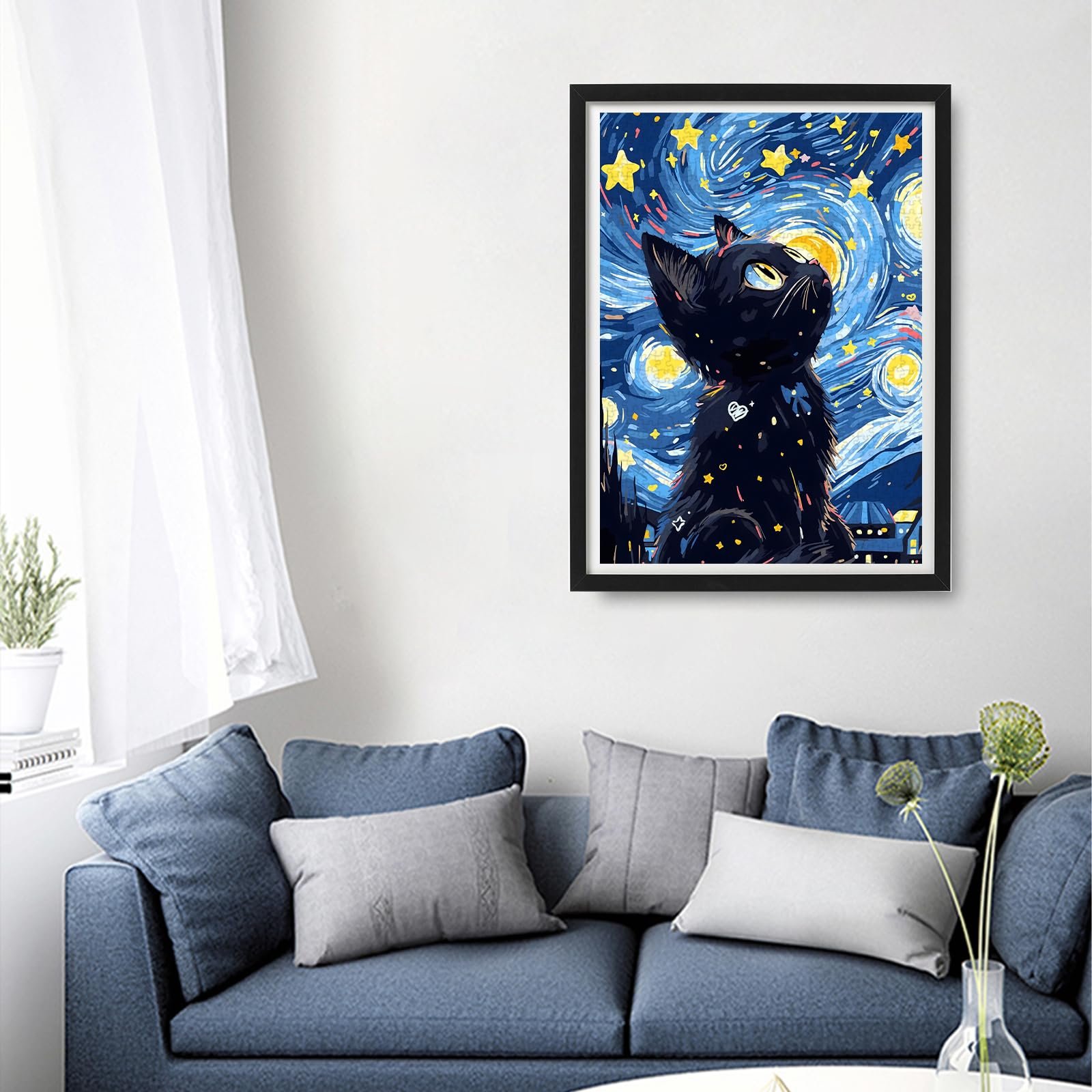 Пазл Magic Cats Starry Night Cat 1000 деталей 70 x 50 см, фото №5