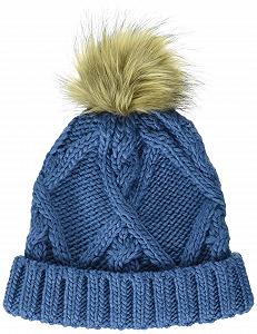 Вязаная шапка с помпоном из искусственного меха Amazon Essentials для детей - Фото 1