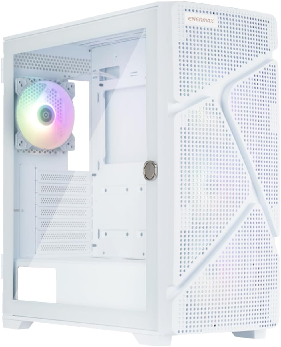 Корпус Enermax MarbleShell Mesh MS311 / E-ATX / 4x120mm ARGB PWM / USB-C 3.2 Gen 2 / без БЖ / Білий, фото №1