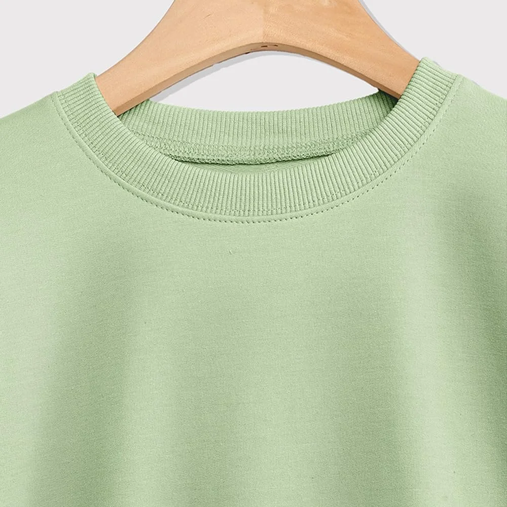 Женский свитшот MLZHAN Halloween Spooky Season, смешной принт с привидениями кошек и тыкв, рубашки с длинными рукавами, осенний модный пуловер, топы, фото №4