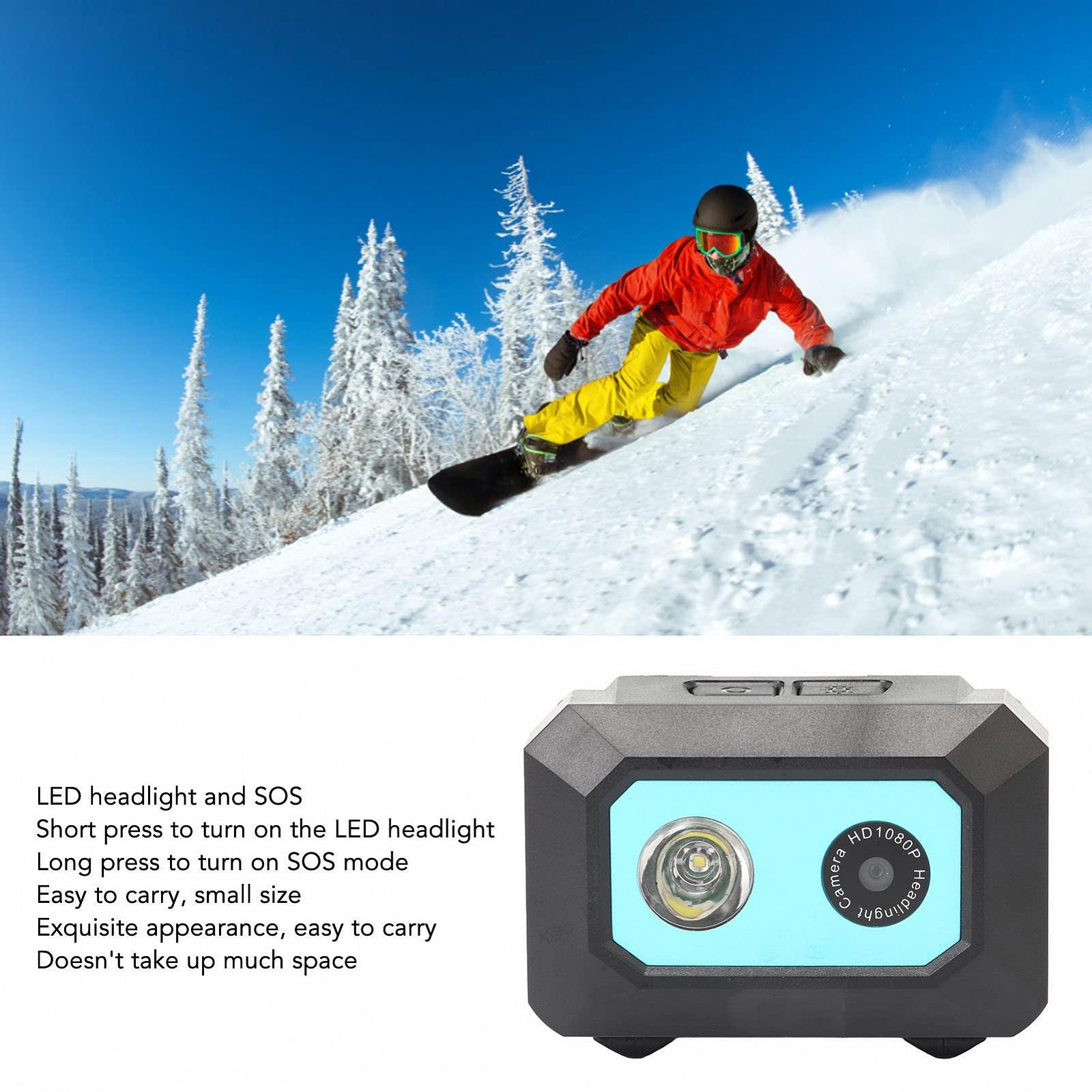 Камера DVR GOWENIC 1080P HD Налобный фонарь для спорта Ночное освещение с диапазоном освещения 5-10 м, фото №3
