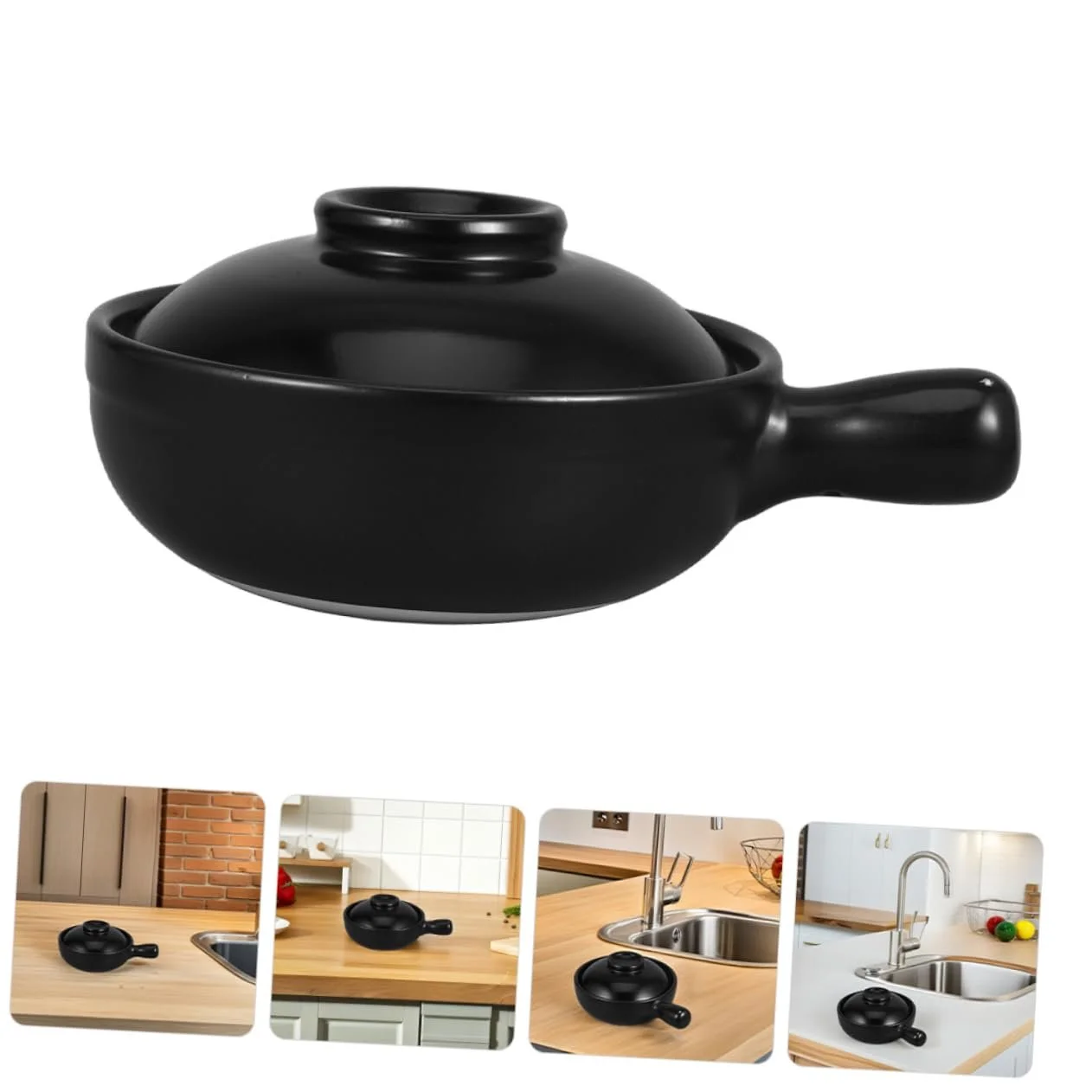 Кастрюля-рисоварка Donabe японская глиняная для газовой плиты, фото №7