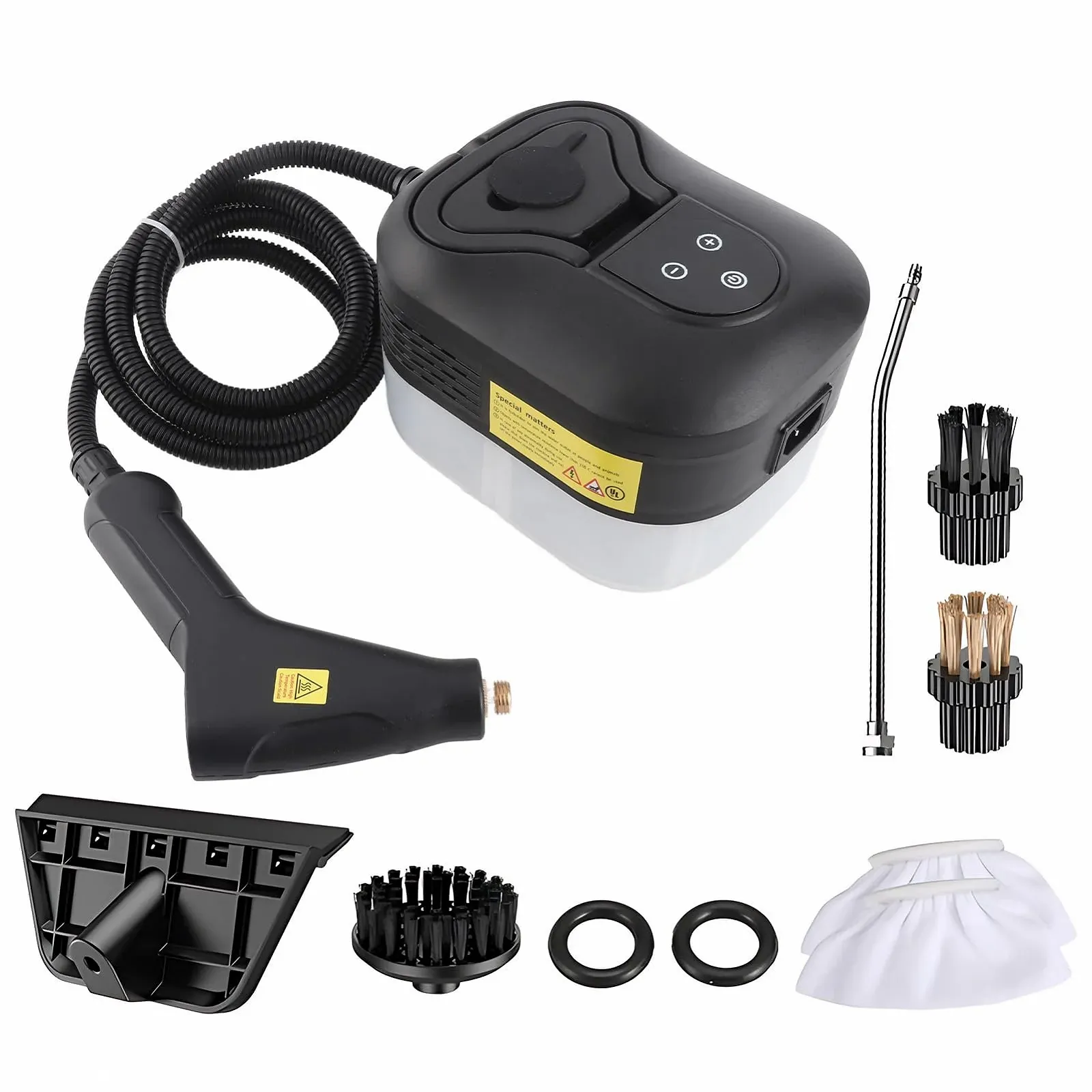 Пароочиститель ручной ERYUE Multifunction 1500 W 105 °C 4.5 Bar Чёрный, фото №9 Пароочиститель ручной ERYUE Multifunction 1500 W 105 °C 4.5 Bar Чёрный, фото №9