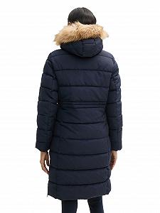 Жіноча парка TOM TAILOR Puffer з капюшоном, що знімається synthetic.ua - Фото 1