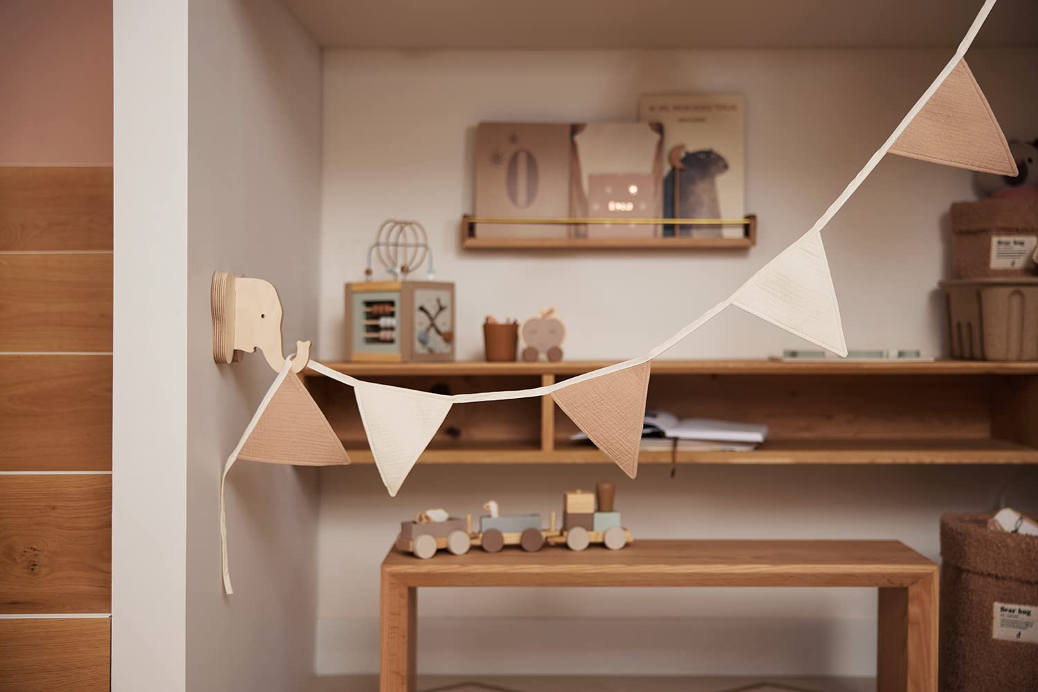 Игрушечная железная дорога Jollein 117-001-67021 Деревянный Поезд Farm/Farm, фото №9