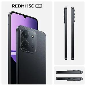 Смартфон XIAOMI Redmi 15C 5G 4/256 ГБ Midnight Black synthetic.ua - Фото 1