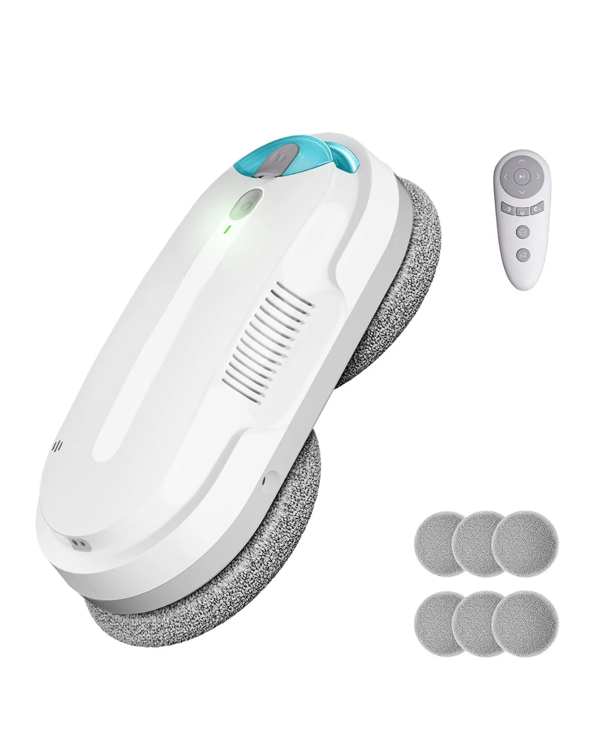 Робот для миття вікон HIXZAP з двонаправленим ультразвуковим розпиленням води, резервуаром для води 85 мл, потужним всмоктуванням та датчиком тиску повітря для ретельного очищення, фото №1 Робот для миття вікон HIXZAP з двонаправленим ультразвуковим розпиленням води, резервуаром для води 85 мл, потужним всмоктуванням та датчиком тиску повітря для ретельного очищення, фото №1