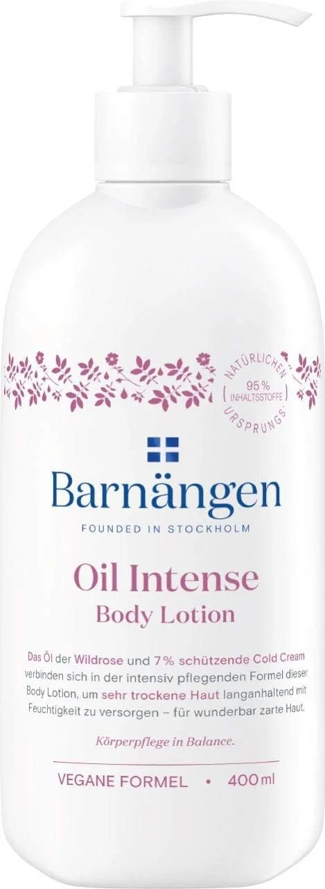 Лосьон для тела Barnängen Nutritive с Cold Cream, 400 мл и Масло для тела Barnängen Intense, 400 мл, для сухой и очень сухой кожи, веганская формула, дерматологически протестировано, фото №5