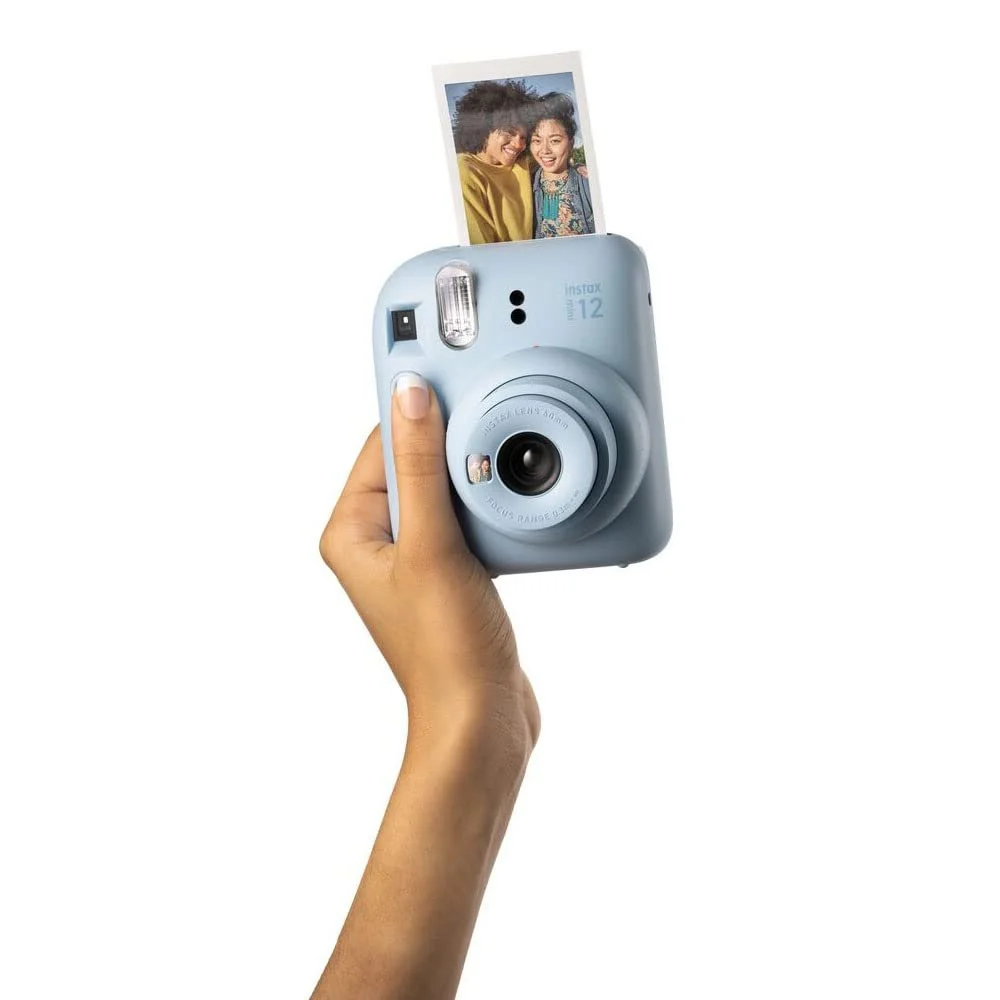 Фотокамера мгновенной печати Fujifilm Instax Mini 12 с 40 снимками Пастельный голубой, фото №8