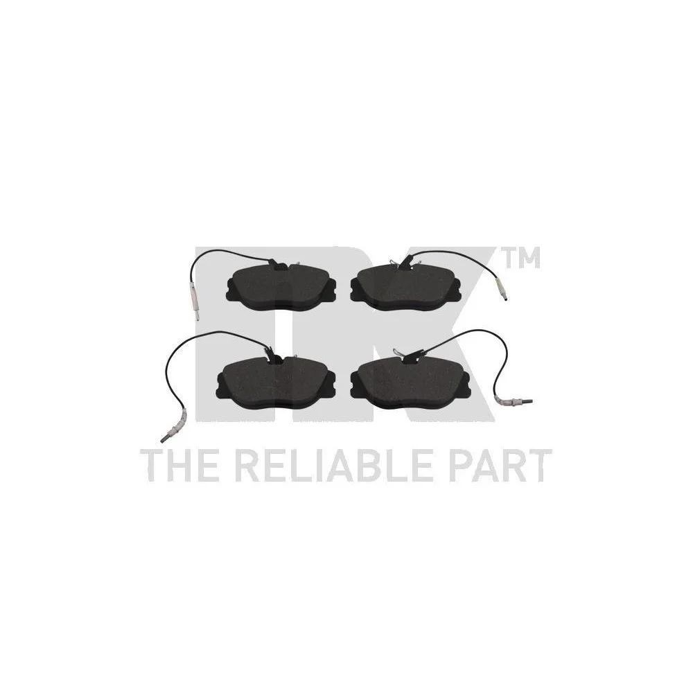 Комплект гальмівних колодок, дискове гальмо NK 221941 для ALFA ROMEO CITROËN FIAT LANCIA, фото №1