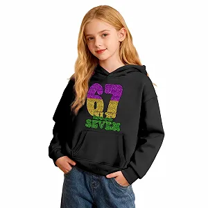 Дівчачий худі з карнавальним візерунком - Фото 1