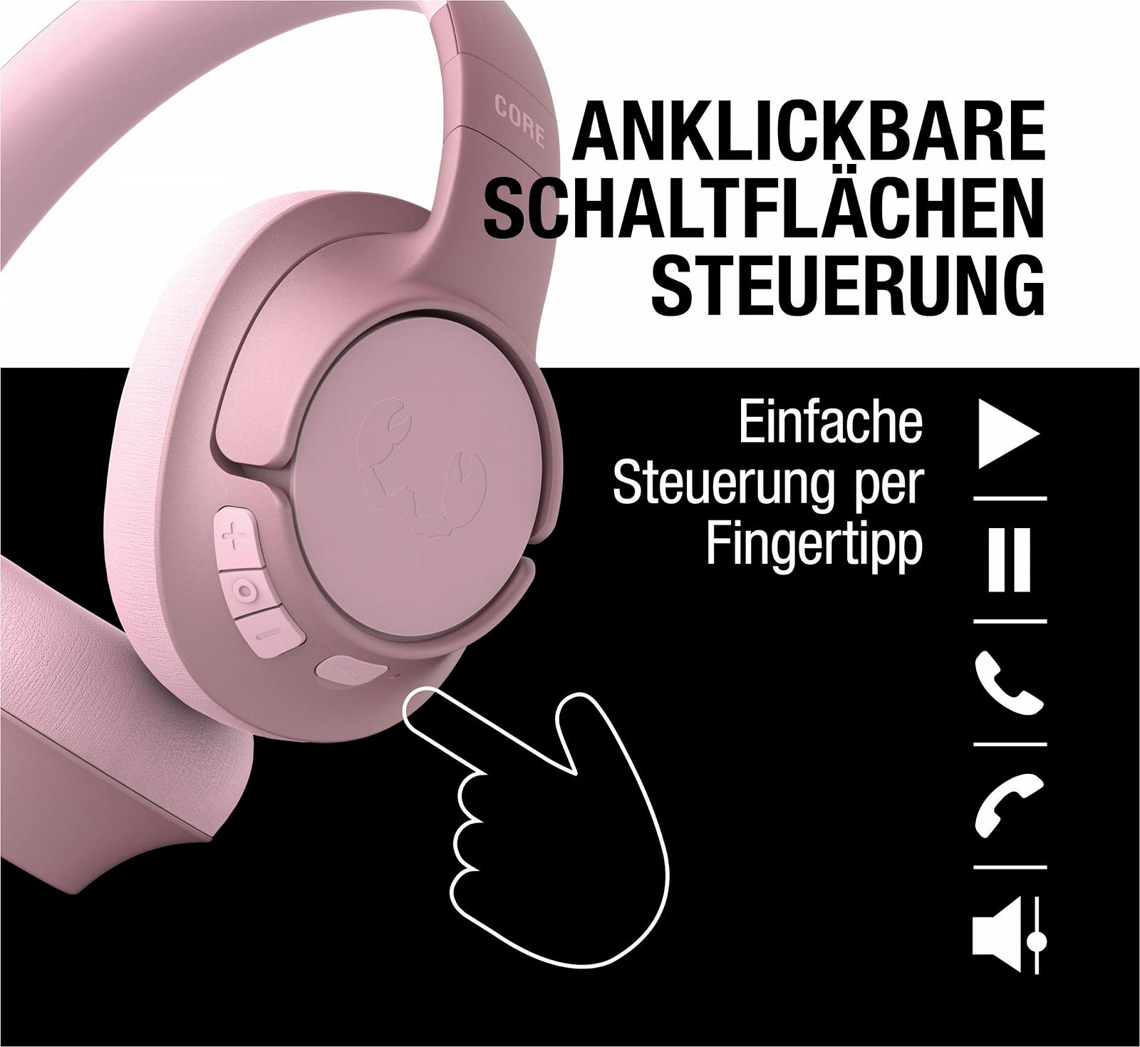 Навушники Fresh 'n Rebel Clam Core Over Ear з ENC Мікрофоном Бездротові Рожеві, фото №5
