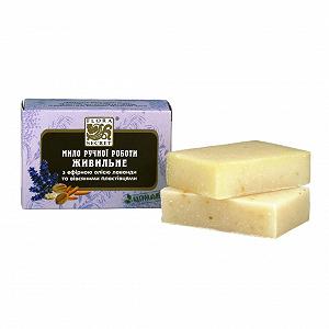 Натуральне мило Flora Secret харчове з осіними хлопцями і лавандою 75 г Світло-коричневий F38 - Фото 1