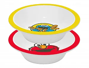 Миска GEDA LABELS infinite by GEDA LABELS Sesame Street Vintage Kids PP Набор из 2 Multi-Coloured - Фото 1