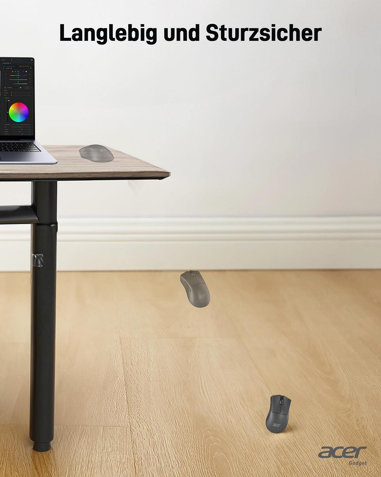 Миша Бездротова Acer 2.4 GHz USB A 5 Кнопок Чорний, фото №5