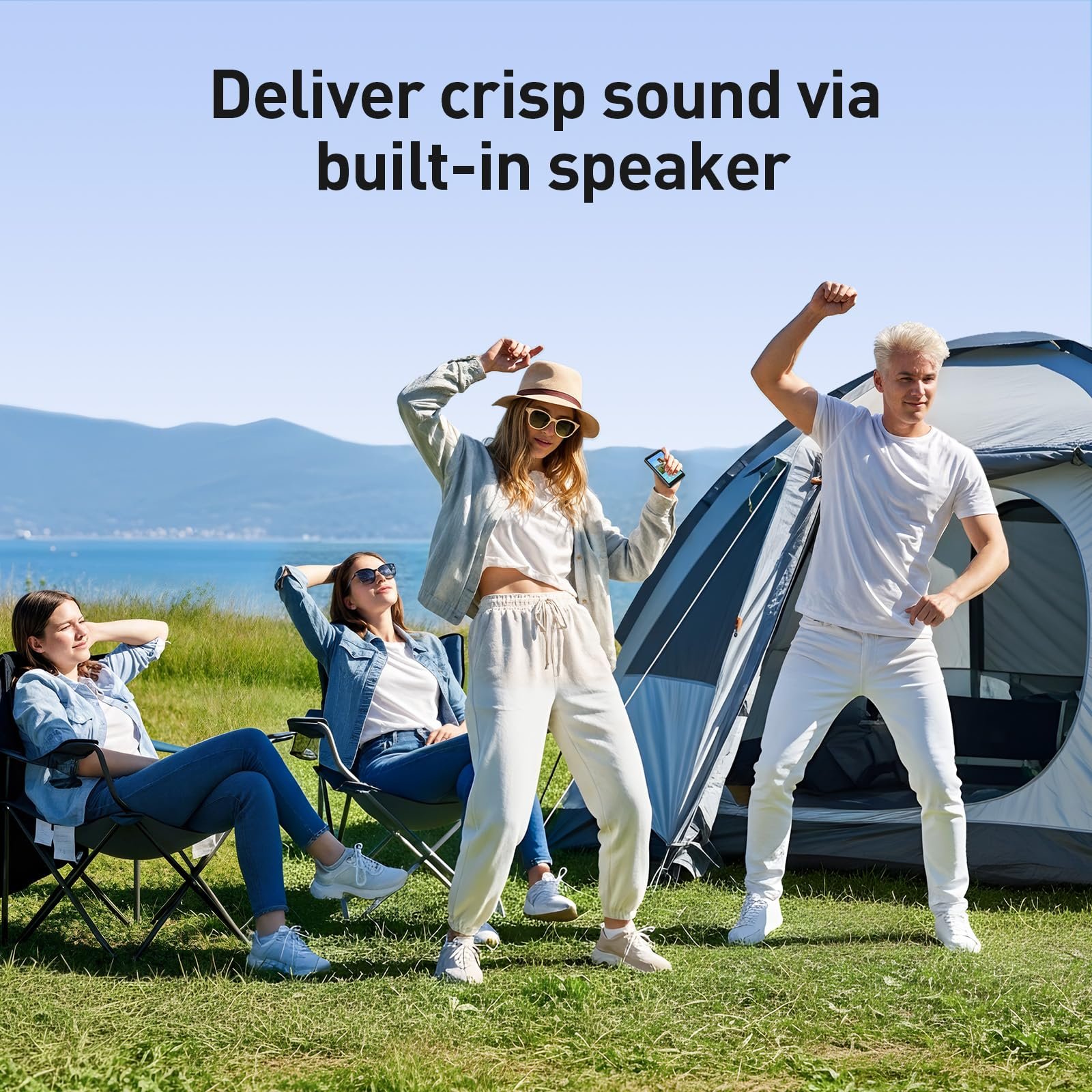 MP3-плеер 4'' AGPTEK 96GB / 1TB / Bluetooth / WiFi / MP4 / поддержка Spotify Audible APP Store / FM-радио / Amazon Music / Android 14 / Черный, фото №7