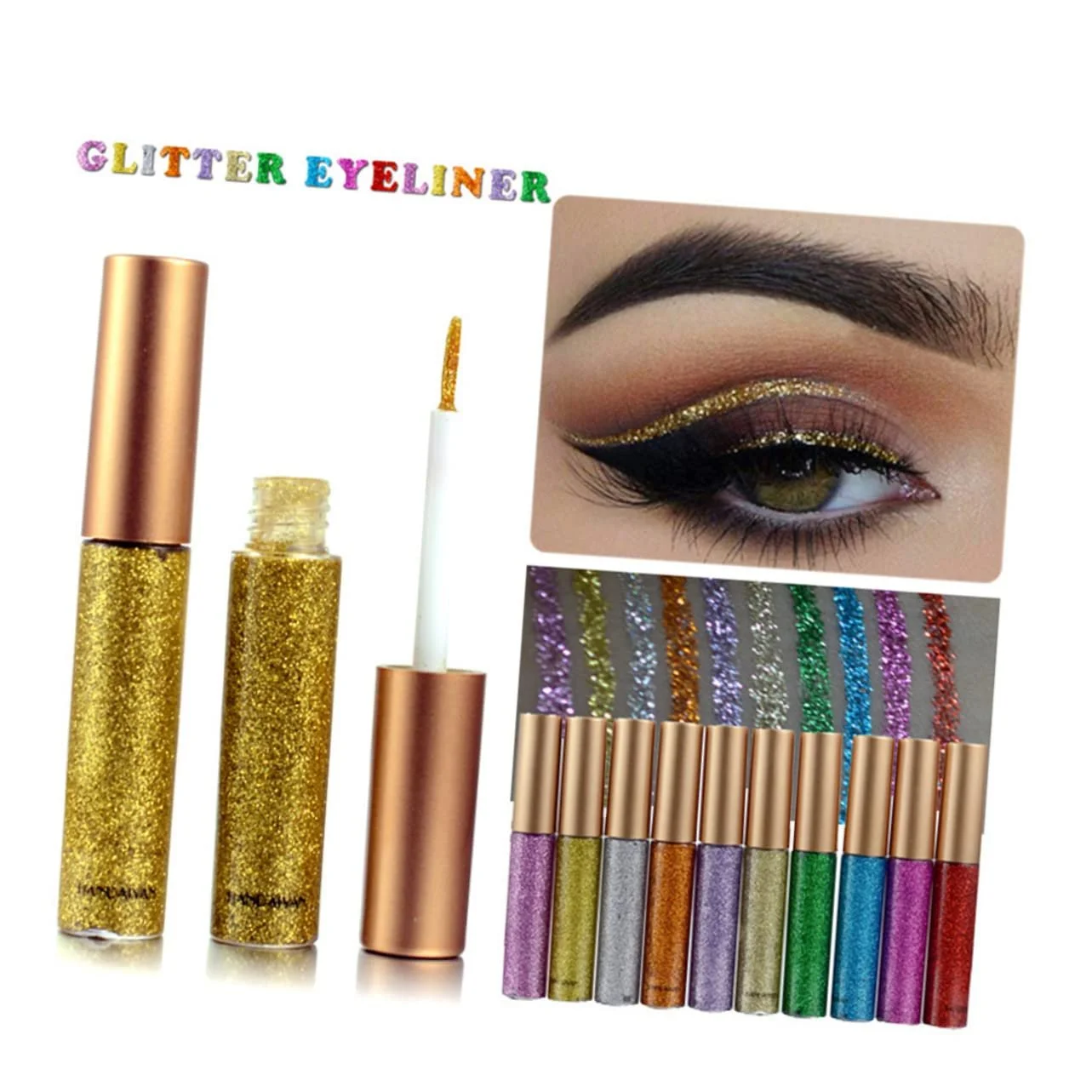 Набір підводок для очей з блискітками (.) NOLITOY, фото №6 Набір підводок для очей з блискітками (.) NOLITOY, фото №6