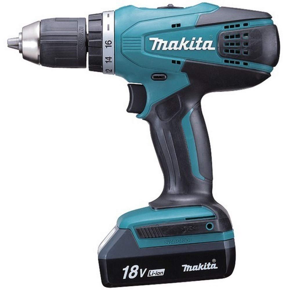 Акумуляторний дриль-шуруповерт Makita 18V 1,3Ah 3 батареї, фото №1