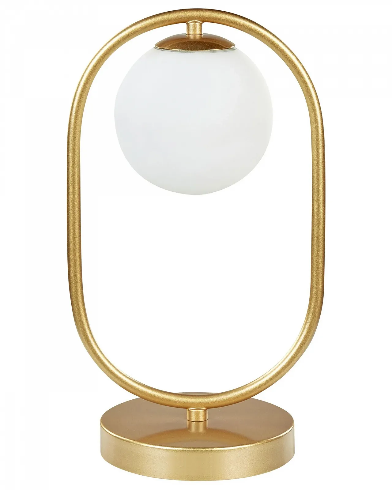 Настільна лампа Yankee Metal / Glass Round Glass Ball приліжкова Золотистий Білий, фото №1