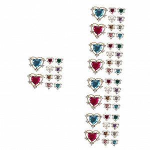 Прикраса для нігтів Серце, 50 шт. - Фото 1