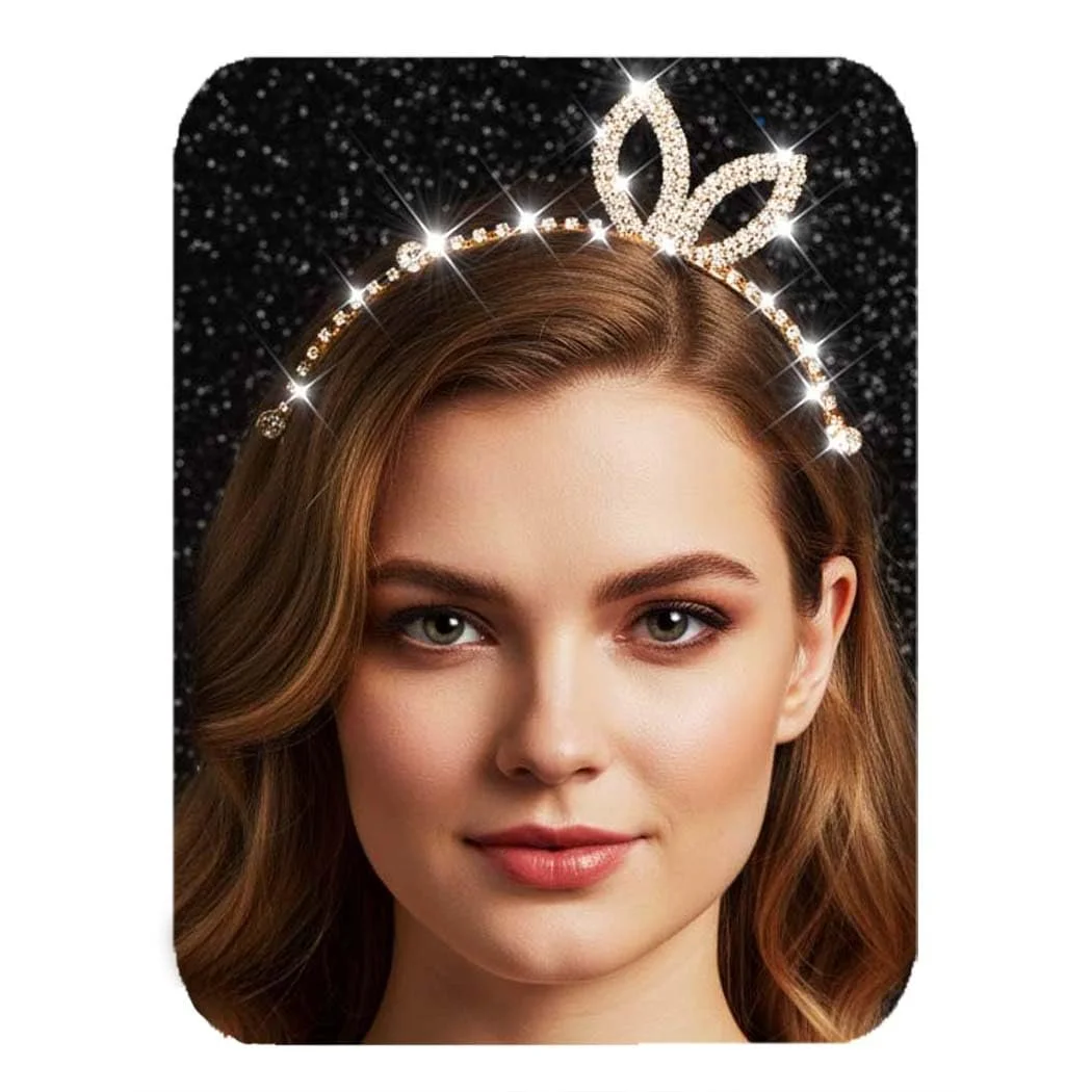 Обруч Reaky Хрустальный Ушки Кролика Золотой, фото №1 Обруч Reaky Хрустальный Ушки Кролика Золотой, фото №1