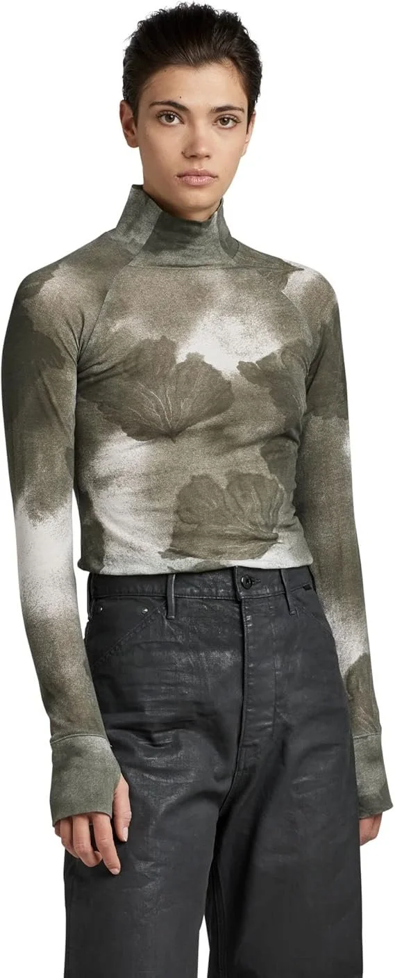 Жіночий топ G-Star RAW Turtle Neck Slim Allover Printed Top - S, фото №1 Жіночий топ G-Star RAW Turtle Neck Slim Allover Printed Top - S, фото №1