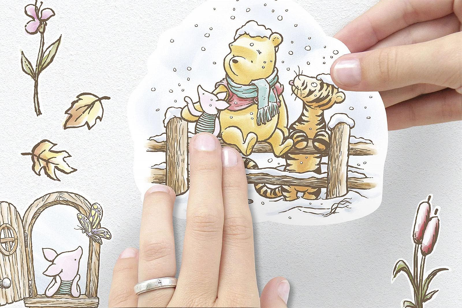 Наклейка на стену Disney Komar Приключения Винни Пуха 50 x 70 см 61 штука, фото №4