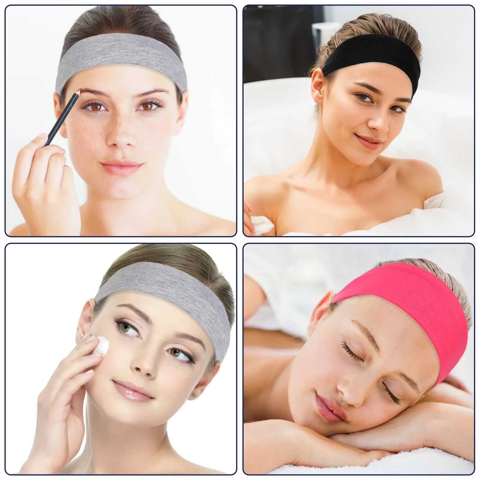 Пов'язка на голову М'яка для жінок, 8 штук, фото №6