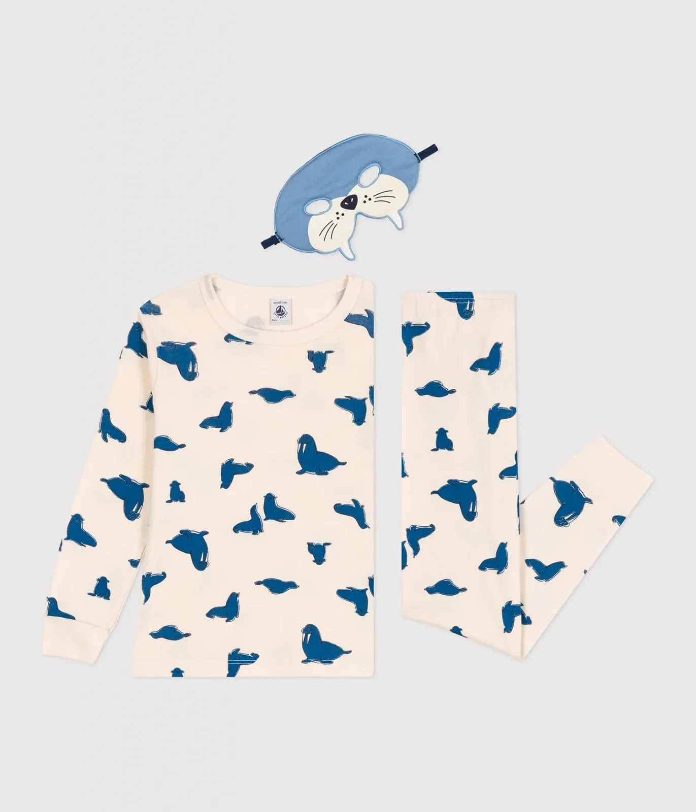 Піжама Petit Bateau для хлопчиків та маска, фото №2