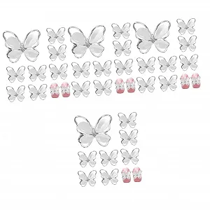 Украшения для ногтей Бабочка FRCOLOR 4 набора, стразы для украшения ногтей, 10 штук x 4 - Фото 1