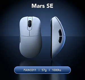 Ігрова мишка KYSONA Mars SE Black PAW3311 24000DPI 1000Гц synthetic.ua - Фото 1