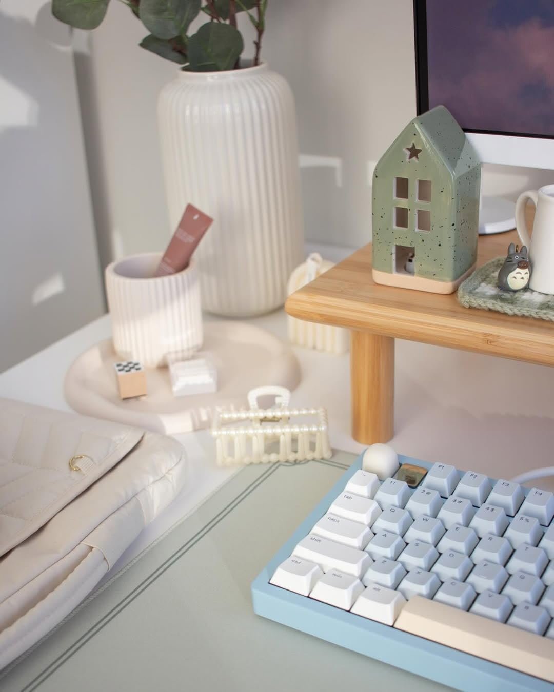 Підставка для двох моніторів Bamboo з регульованою висотою для ноутбука, комп'ютера, принтера, телевізора до 59 кг, Натуральний, фото №6