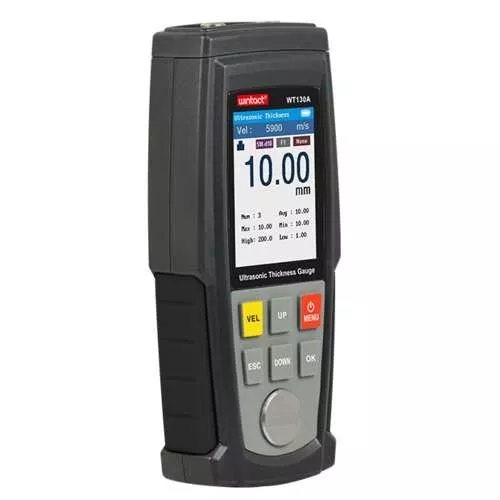 Толщиномер ультразвуковой 1-225мм WINTACT WT100A, фото №2
