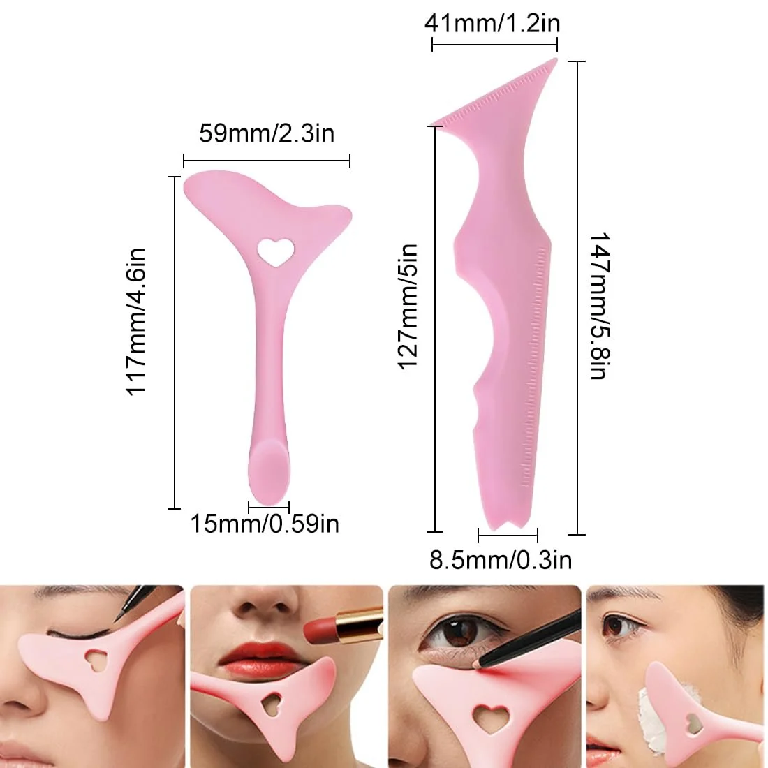Силиконовый трафарет для подводки для глаз Многофункциональный для начинающих и профессионалов, фото №2 Силиконовый трафарет для подводки для глаз Многофункциональный для начинающих и профессионалов, фото №2
