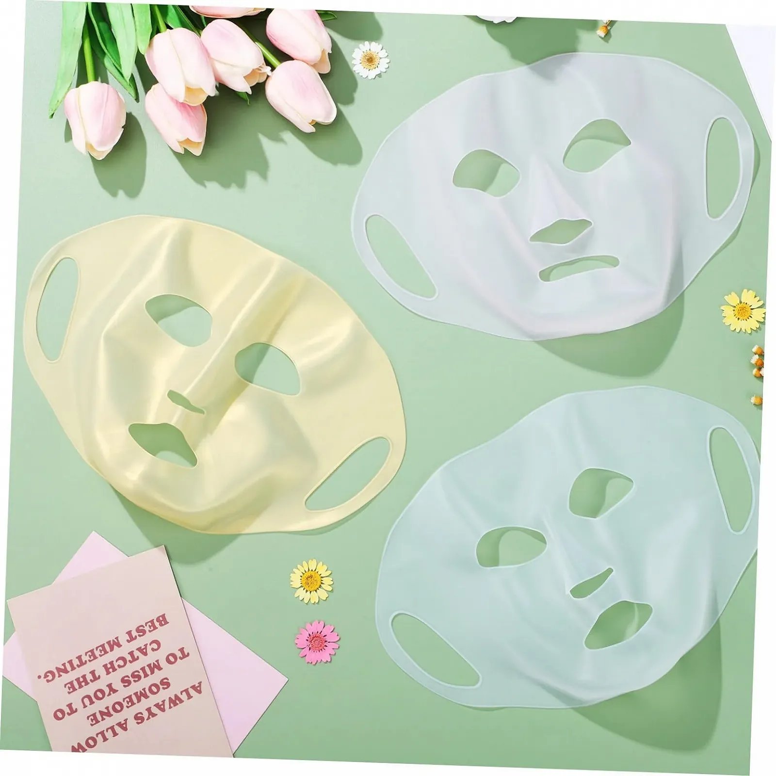 Маска для обличчя LIFKOME Силіконова Багаторазова 3 шт, фото №5