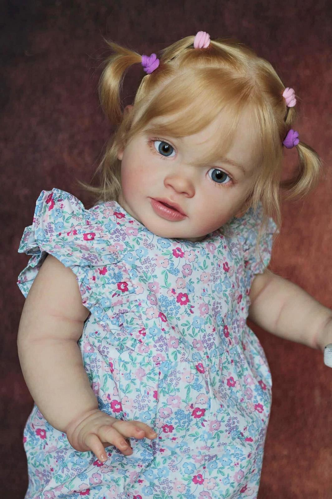 Кукла Zero pam Reborn Baby Girl 26 дюймов 70 см Большого размера Как настоящая малышка, фото №7