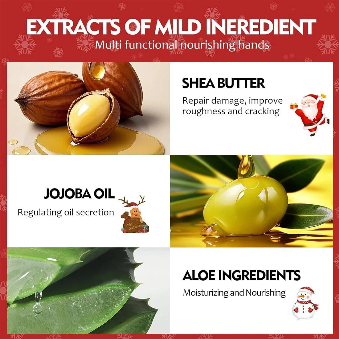 Набір Різдвяних Кремів для Рук, 10 шт, Крем для Догляду за Руками, фото №3