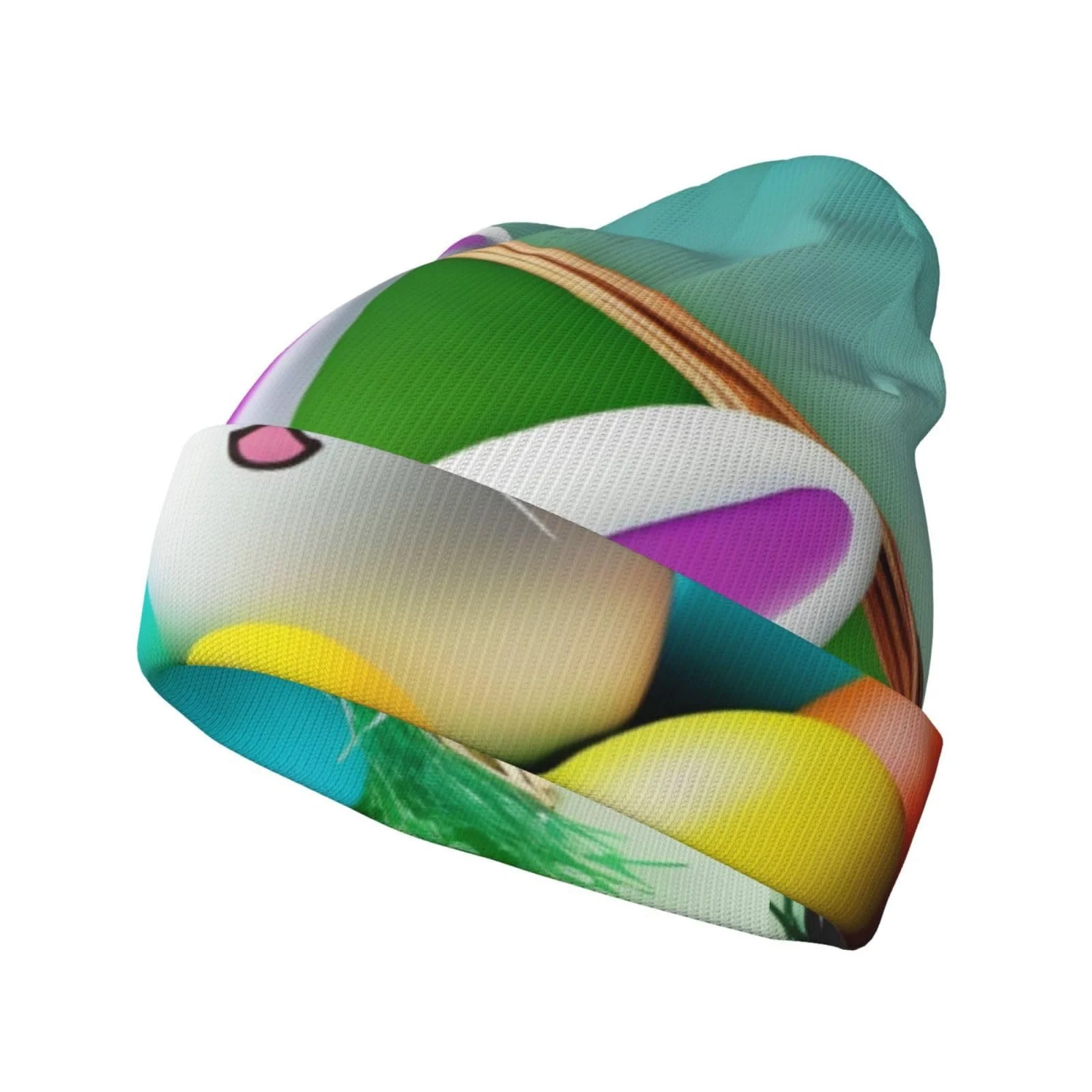 Вязаная шапка DngSer с принтом Пасхальной радости, теплая, фото №1